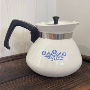 Vintage 1958 Corning Ware Blue Cornflower teapot